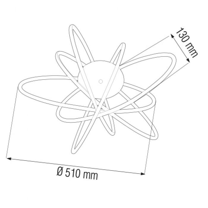 Люстра светодиодная Genesis 100W Horoz Electric - фото 2