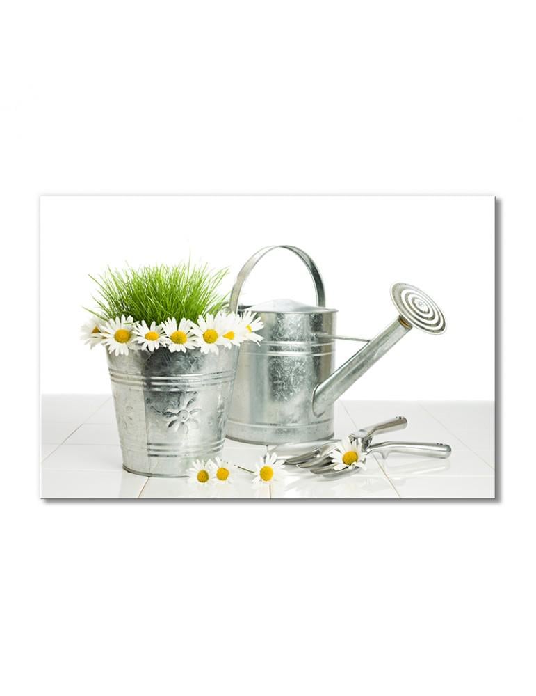 Картина модульная Ромашки в ведерке 1 модуль 70x105 см