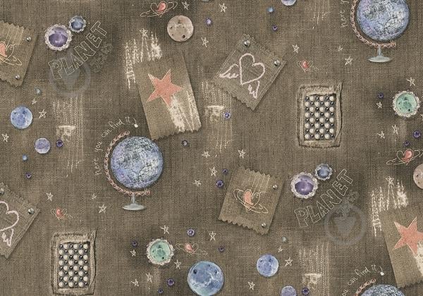 Обои Lanita виниловые на флизелиновой основе Джинс  4-0487 оливково-коричневый  (1,06х10,05м.)