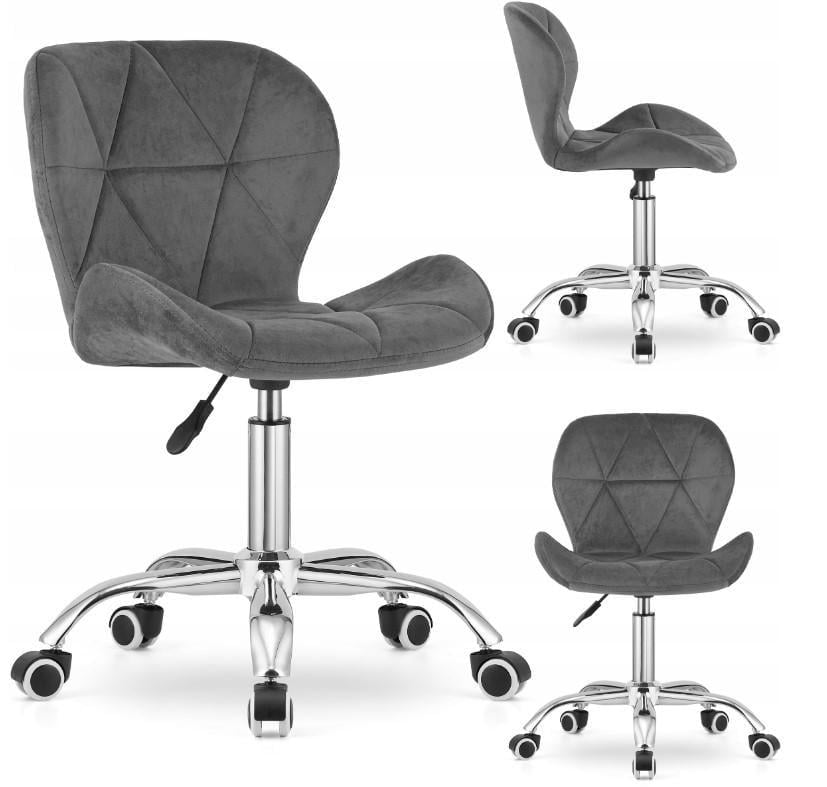 Крісло офісне комп'ютерне на колесах Bonro B-531 Велюр Сірий (4428) - фото 2 Крісло офісне комп'ютерне на колесах Bonro B-531 Велюр Сірий (4428) - фото 2