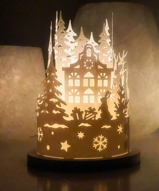 Новогодний фонарь Christmas Lantern 10 см 3D-печать