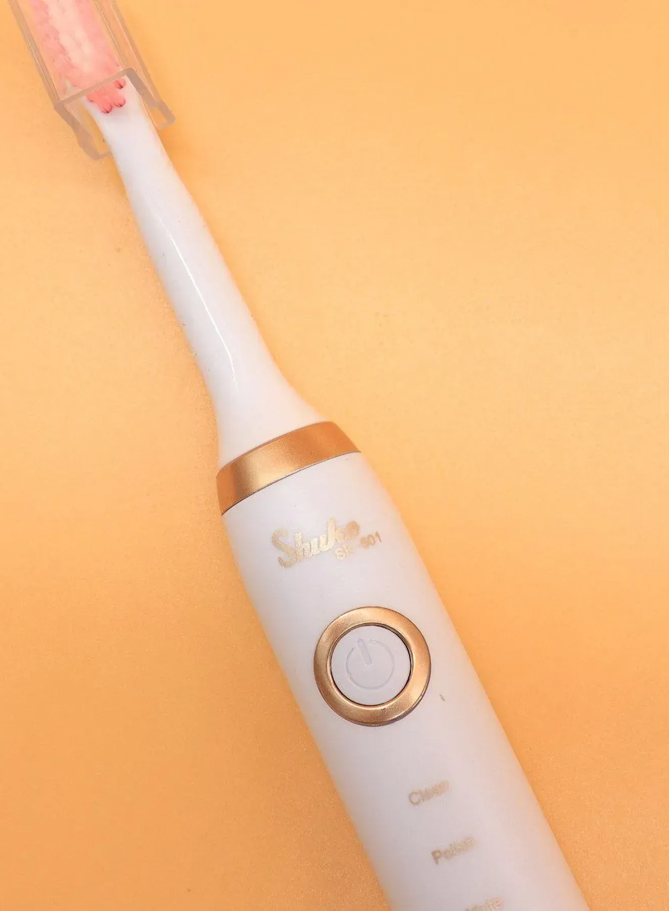 Зубна щітка електрична Shuke USB з 4 насадками Білий (30587187) - фото 7