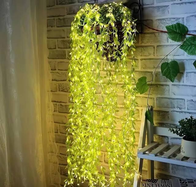 Гирлянда штора с листочками Curtain Copper SF-55 внутренняя с прозрачным проводом 10 м (2053590) - фото 2 Гирлянда штора с листочками Curtain Copper SF-55 внутренняя с прозрачным проводом 10 м (2053590) - фото 2