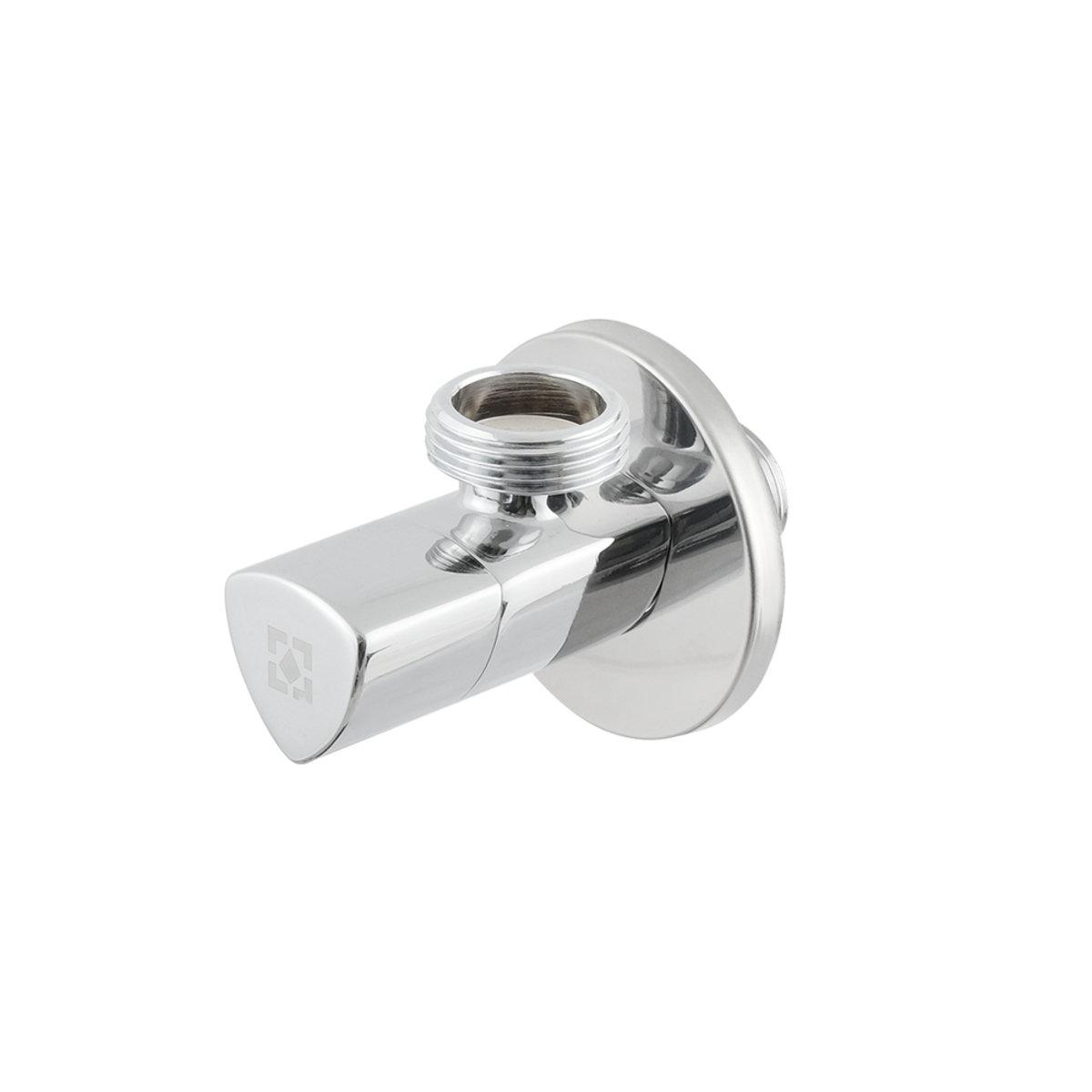 Кран приборный Raftec Relo Silver 1/2x3/4" ЗЗ угловой VKE80102 (SW-99349)