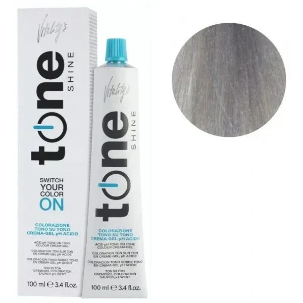 Гель-краска для волос тонирующая безаммиачная Tone Shine Vitality's 10/71 Жемчужно-пепельный ультра блондин 100 мл
