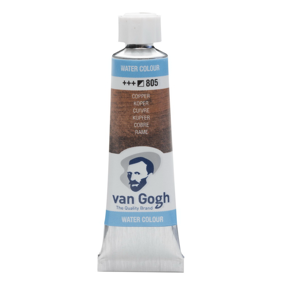 Краска акварельная Rosa Van Gogh 10 мл 3 шт. 805 Медь (8712079418168 20018051)