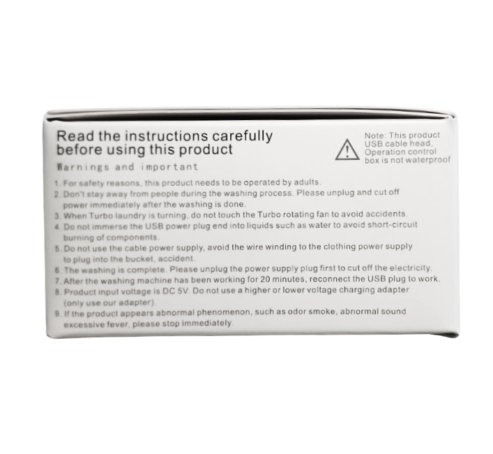 Машина стиральная UltraSonic Turbine Wash портативная ультразвуковая USB Белый - фото 14 Машина стиральная UltraSonic Turbine Wash портативная ультразвуковая USB Белый - фото 14