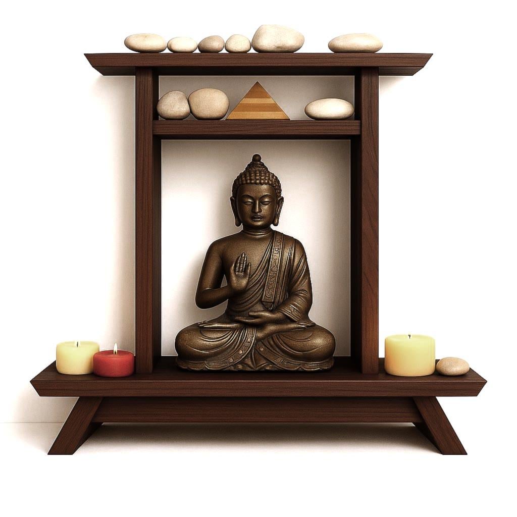 Вівтар для медитації з дерева Джарітані Капучино (ЛАТ-003009) Вівтар для медитації з дерева Джарітані Капучино (ЛАТ-003009)