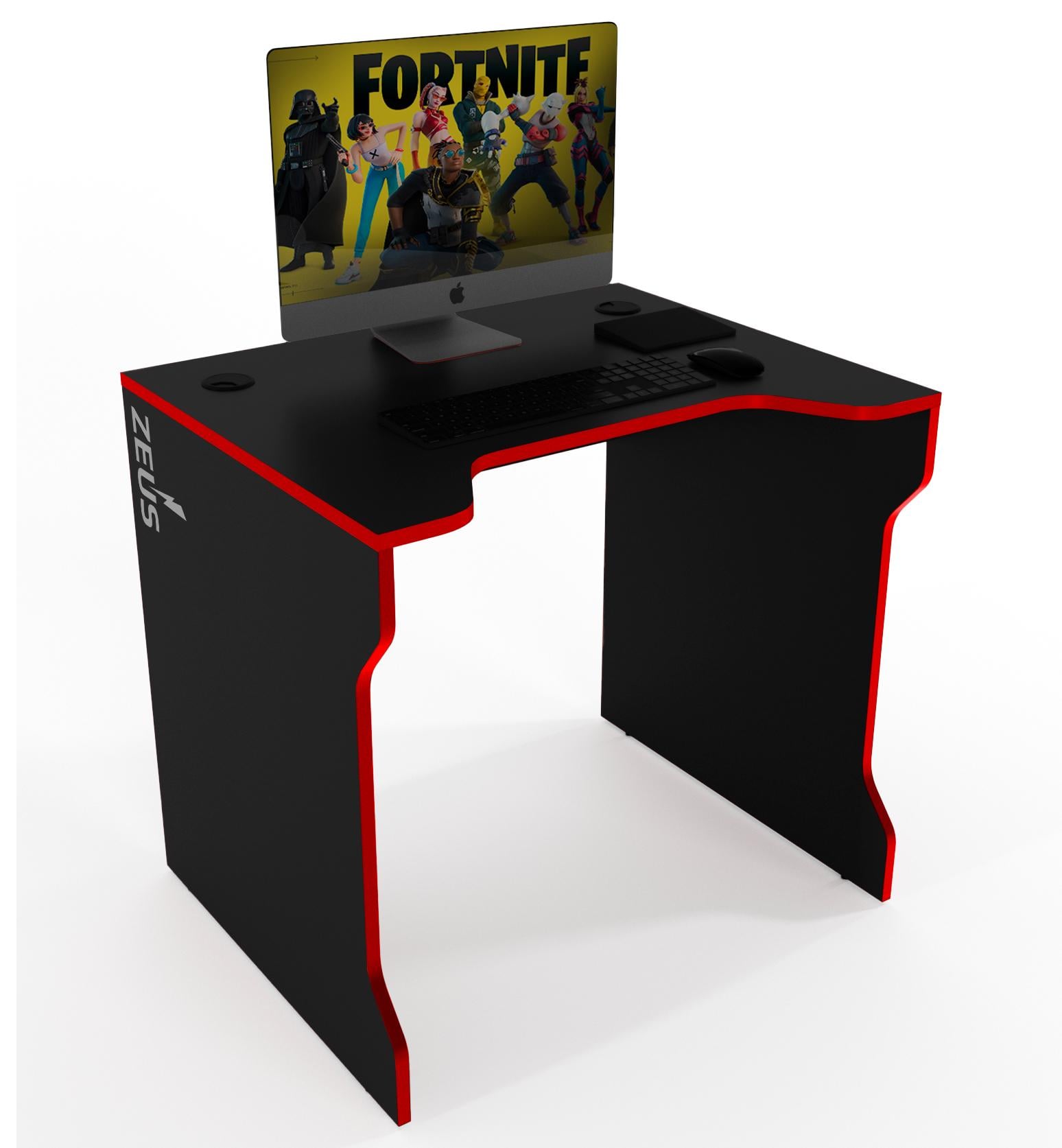 Стол геймерский Zeus TRON-3 ЛДСП Черно-красный (TR3-5)