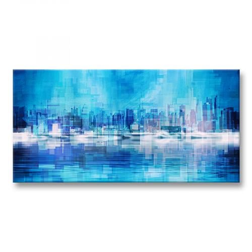 Картина Абстракция Мегаполис 30x60 см (K0041)