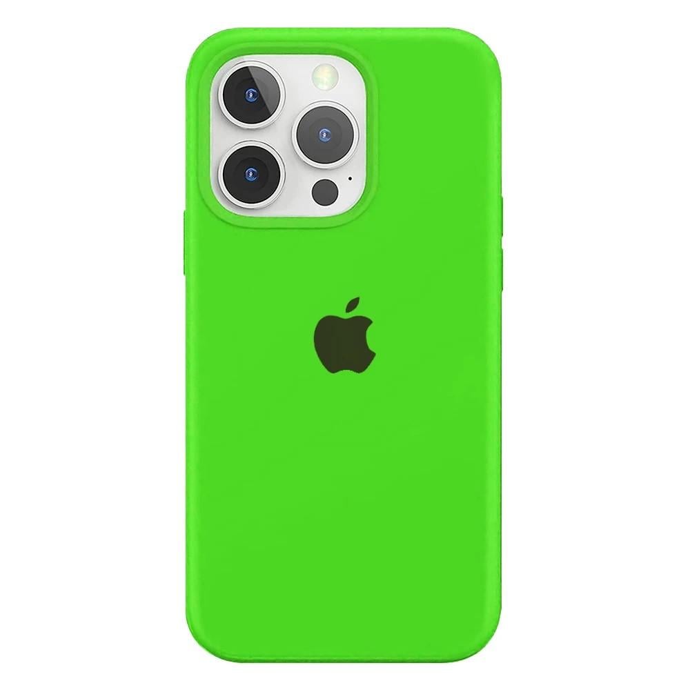 Силиконовый Чехол Накладка Silicone Case для iPhone 13 Pro Max Shiny Green