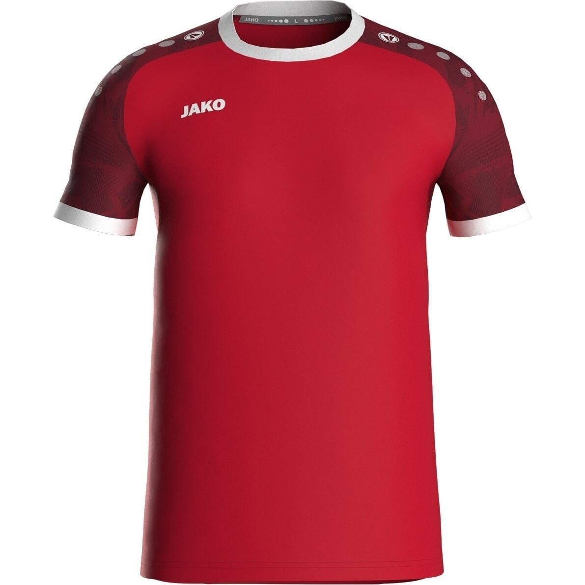 Футболка джерси Jako ICONIC S/S 4224-113 2XL Красно-белый (44527-55)