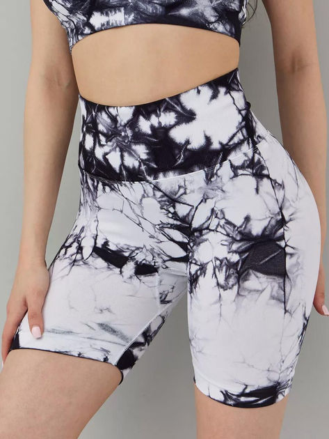 Шорты женские с пуш-ап TieDye 18879 S Белый (5061781)