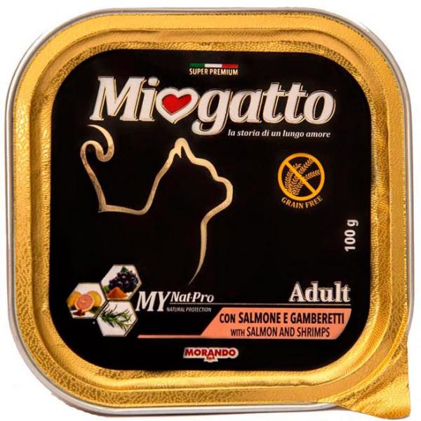 Влажный корм Morando Miogatto с лососем и креветкой 100 г (8007520086356)