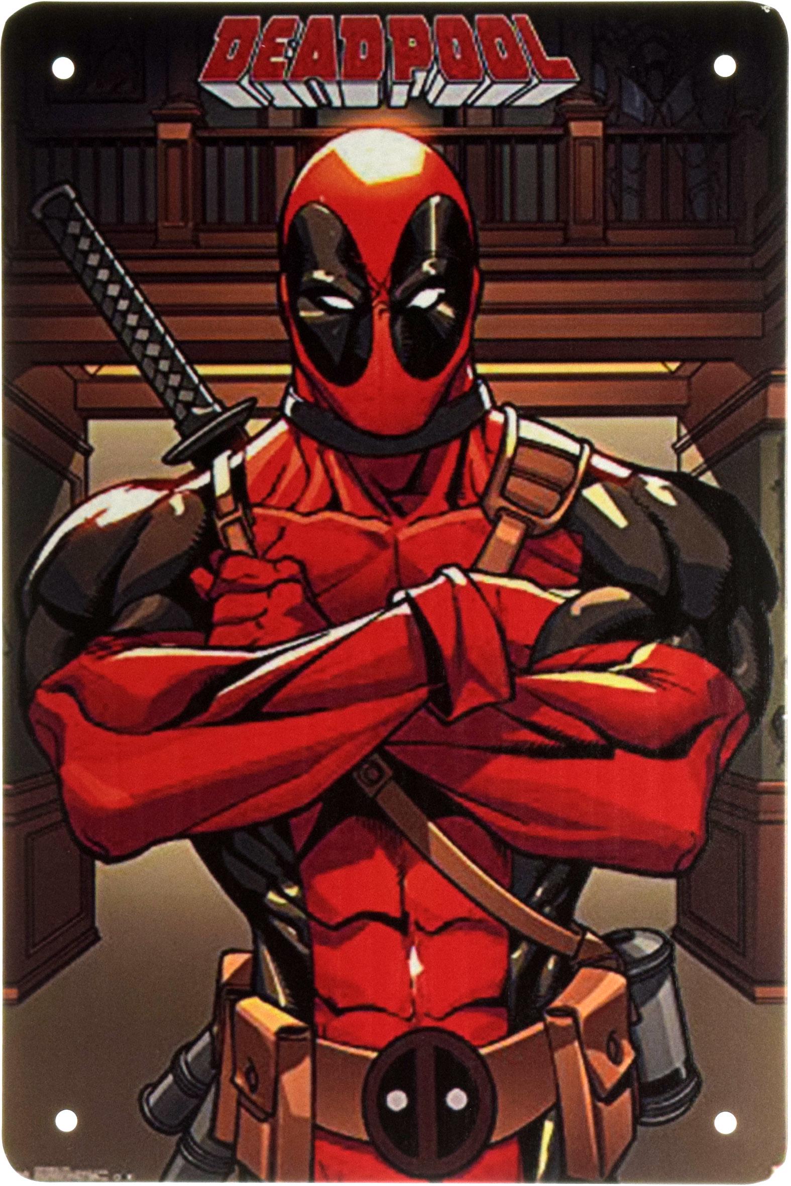 Табличка металева Дедпул/Deadpool Marvel Comics 20x30 см