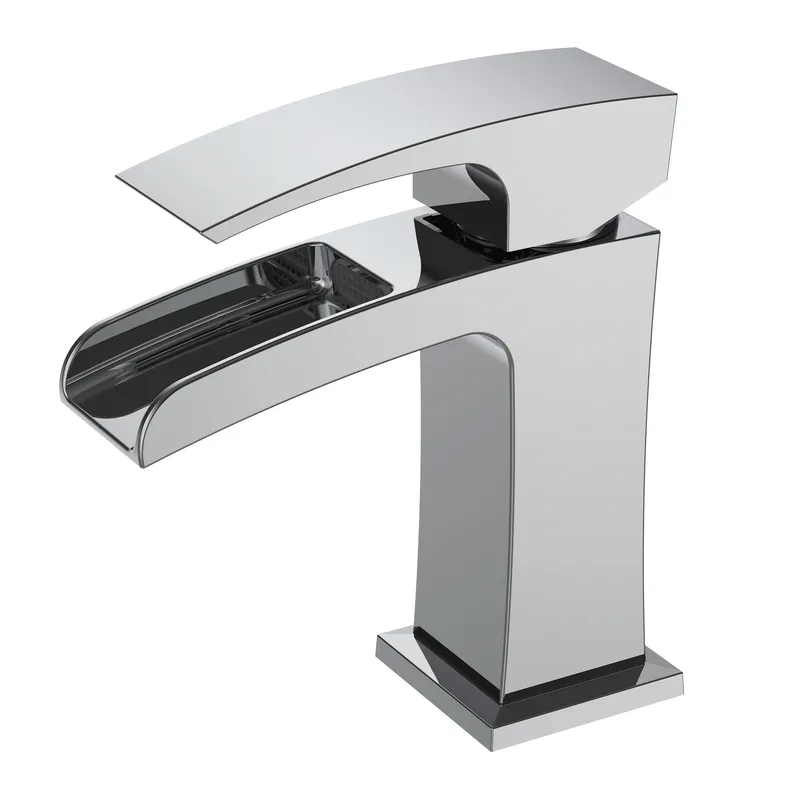 Змішувач для умивальника KOER KB-14007-01 водоспад Chrome (KR3446)