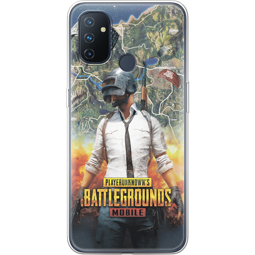 Чехол Boxface OnePlus Nord N100 PUBG Mobile Прозрачный силикон (42753-up2309-42753)