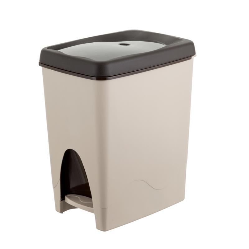 Контейнер для мусора Europa с педалью 23x35x40,5 см 21 л Бежевый (4016)