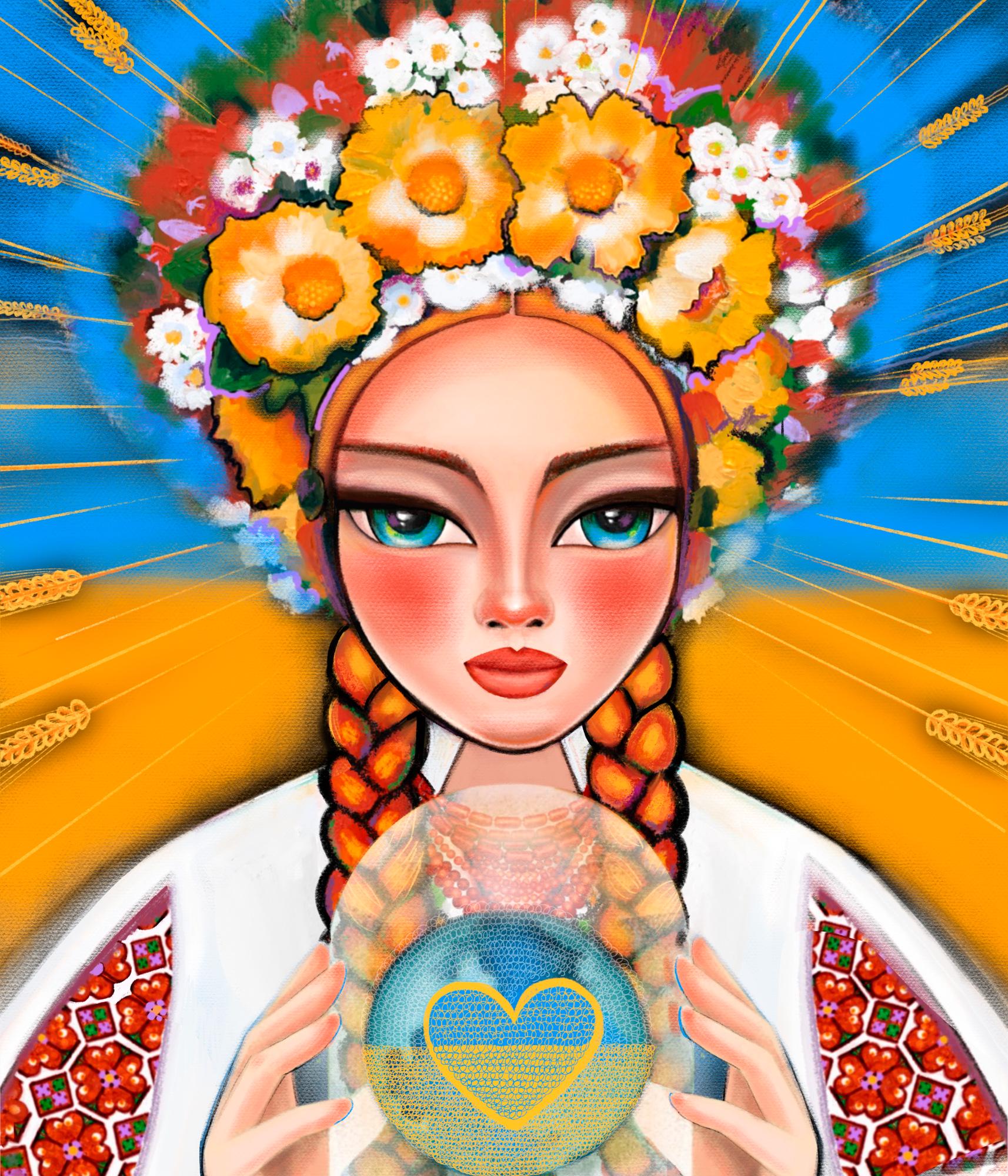 Алмазная мозаика на подрамнике Santi Моя Украина 60x70 см (Top-954343)