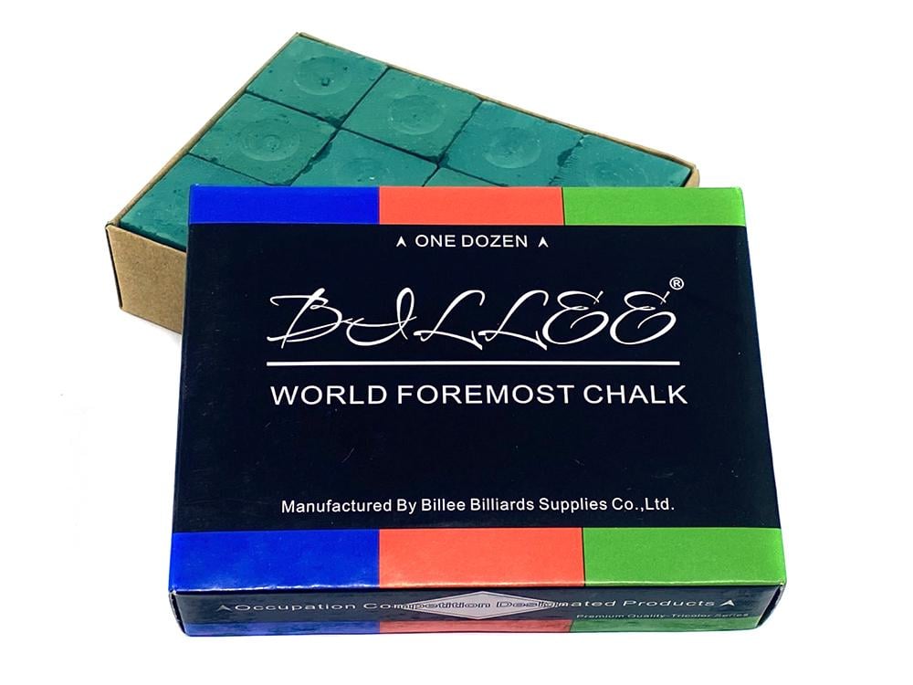 Мел бильярдный Billee 12 шт. Зеленый (18132030)