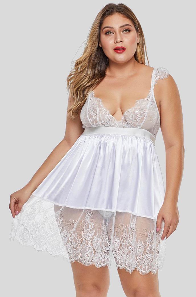 Пеньюар женский Fashions Marie 4XL Белый (16/29-со)