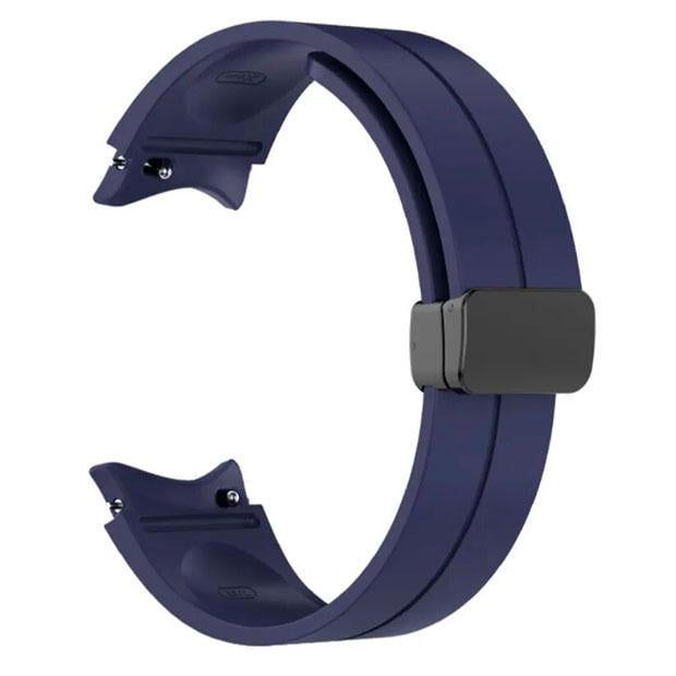 Браслет силиконовый Watchbands Cls-black для Samsung Galaxy Watch 4 44 мм Синий (EP03-7WB69191405)