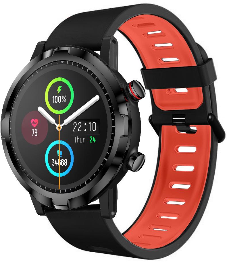 Ремінець Traf для Haylou Smart Watch RT LS05S Black/Red (23191) Ремінець Traf для Haylou Smart Watch RT LS05S Black/Red (23191)