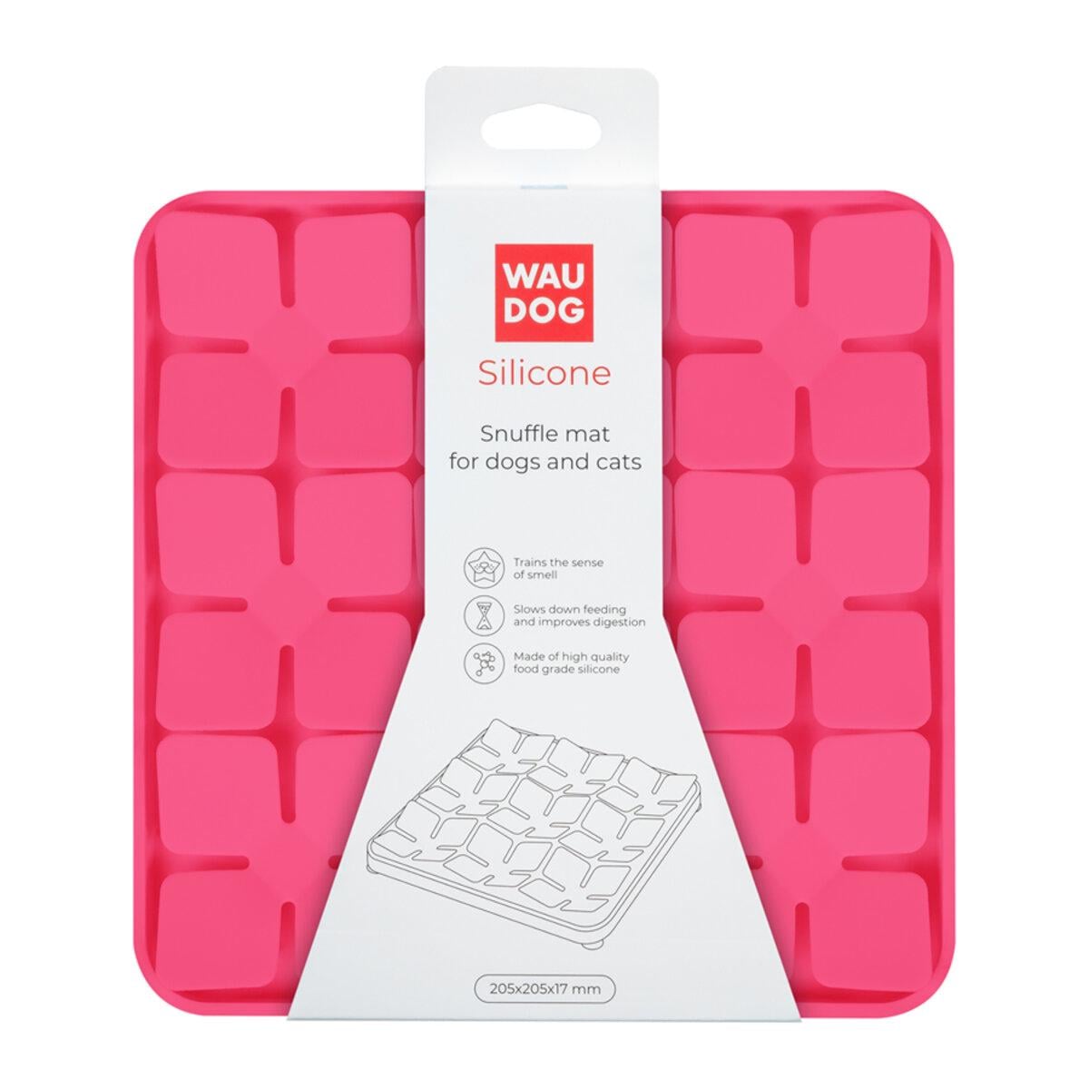 Коврик для поиска корма WAUDOG Silicone 205х205х17 мм Розовый