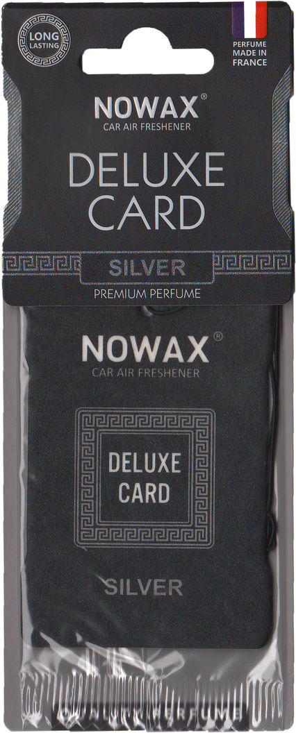Ароматизатор для авто Nowax Deluxe Card Silver на зеркало сухой (0303884)