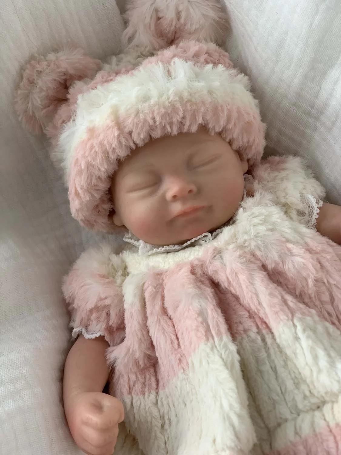 Кукла силиконовая коллекционная девочка пенки из мягкого литого силикона полностью анатомическая 28 см - фото 2