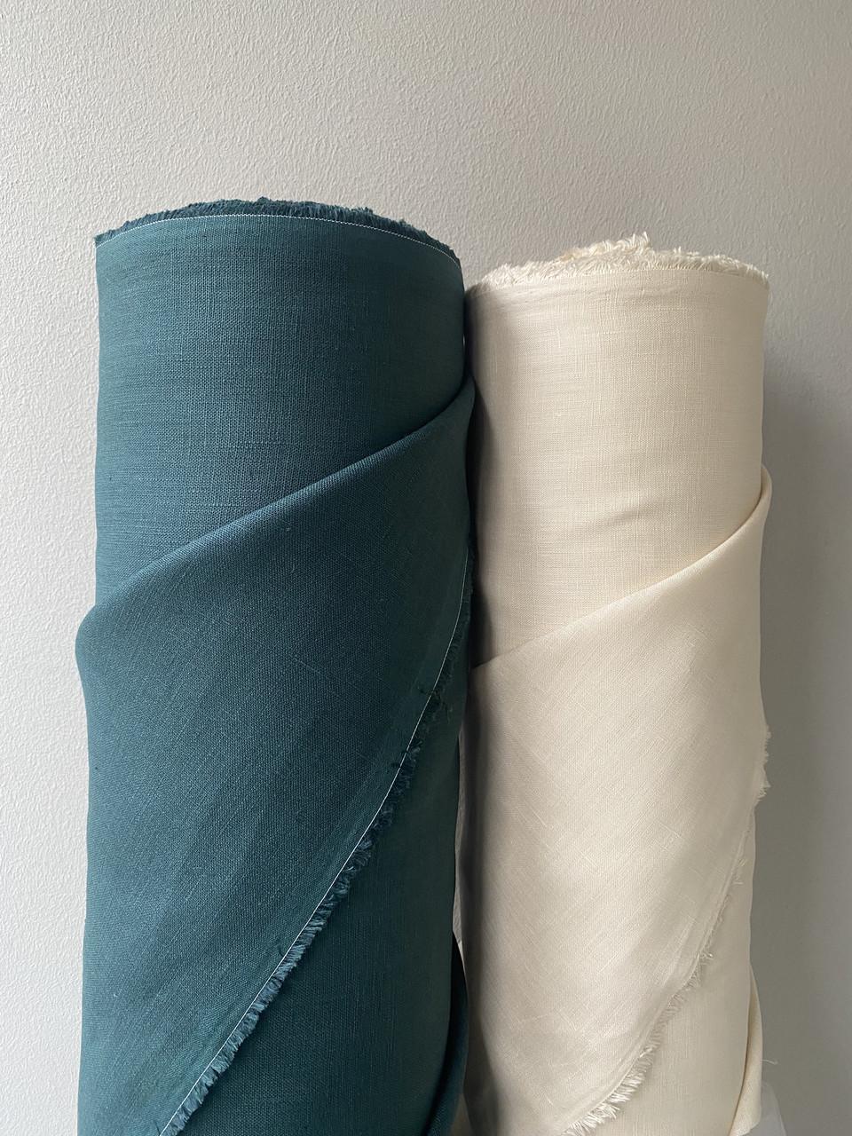 Ткань скатертная LINEN PLUS 100% лен 143 см 204/1330 Изумрудный - фото 5 Ткань скатертная LINEN PLUS 100% лен 143 см 204/1330 Изумрудный - фото 5