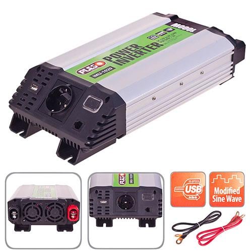 Перетворювач напруги Pulso IMU-1020/12V-220V/1000W/USB-5VDC 2,0A (IMU-1020) - фото 6