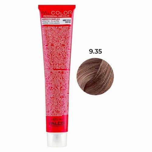 Крем-краска для волос PALCO с комплексом аминокислот 100 мл 9.35 золотистый блондин махагон (2518477475)