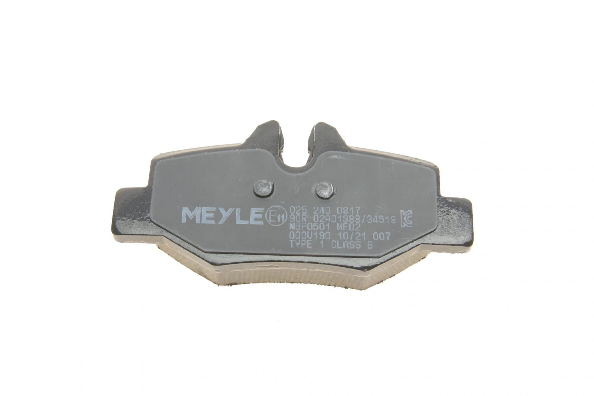 Колодки тормозные задние MB Vito W639 03-025 240 0817 MEYLE