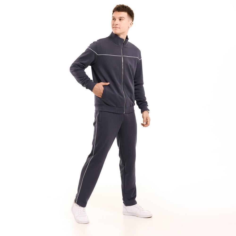 Спортивний костюм чоловічий Brume щільний на блискавці 3XL Темно-сірий (26486/1/6)