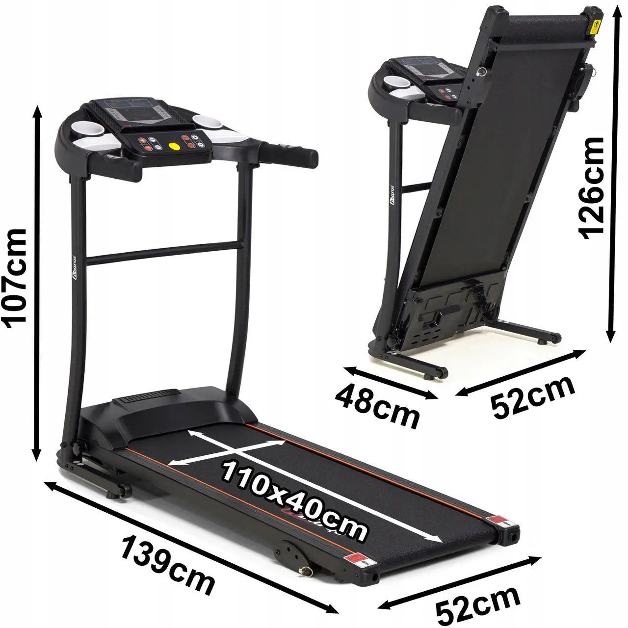 Беговая дорожка AbarQs BZ40M с массажером до 110 кг (AN-BZ40M) - фото 2