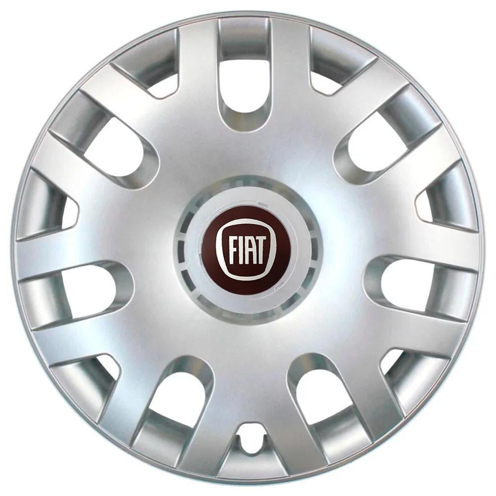 Колпаки SJS 204 с логотипом Fiat 4 шт. R14 Серебряный (2654556245)
