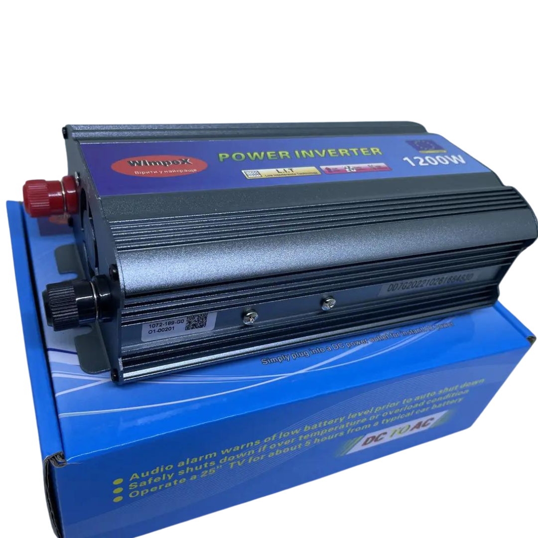 Автомобильный инвертор WimpeX WX-1200VА 1200W 12V-220V (18175065) - фото 6