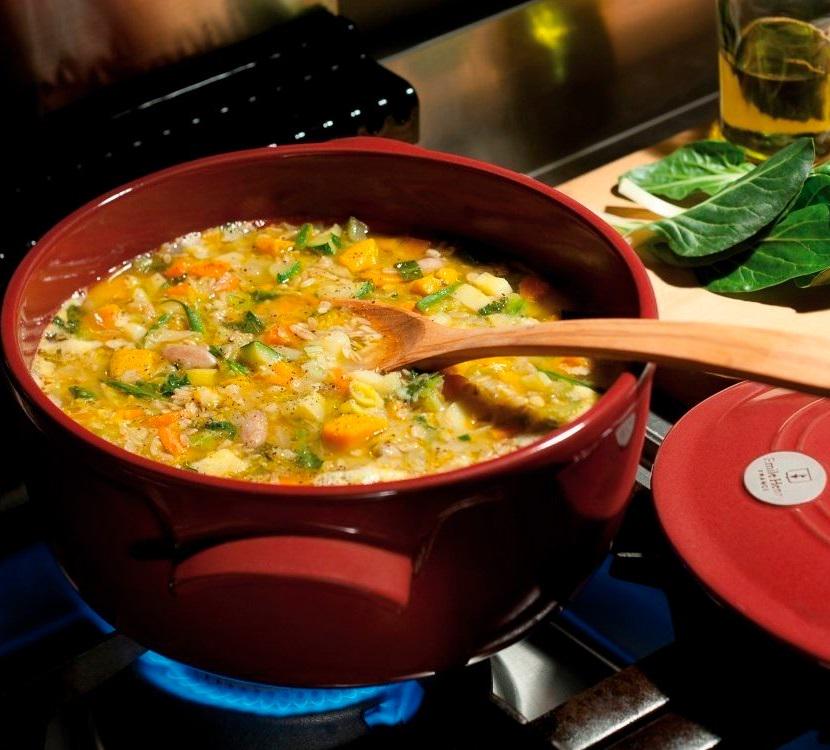 Кастрюля керамическая Emile Henry Cookware 4 л Красный (344540) - фото 3