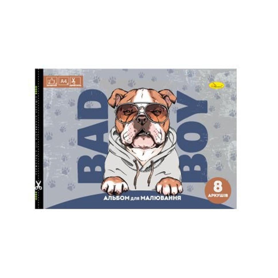 Альбом для малювання Bad Boy A4 АП-0301-6 скоба з перефорацією 8 арк. (RLT42207)