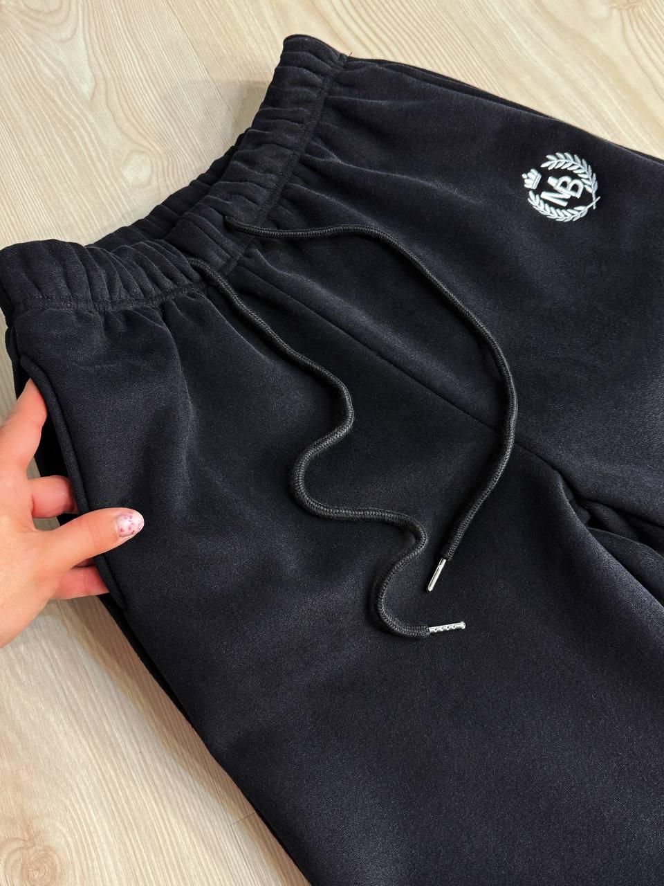 Костюм женский Joy One 80990 утепленный на флисе худи с брюками XL Черный (5955) - фото 7