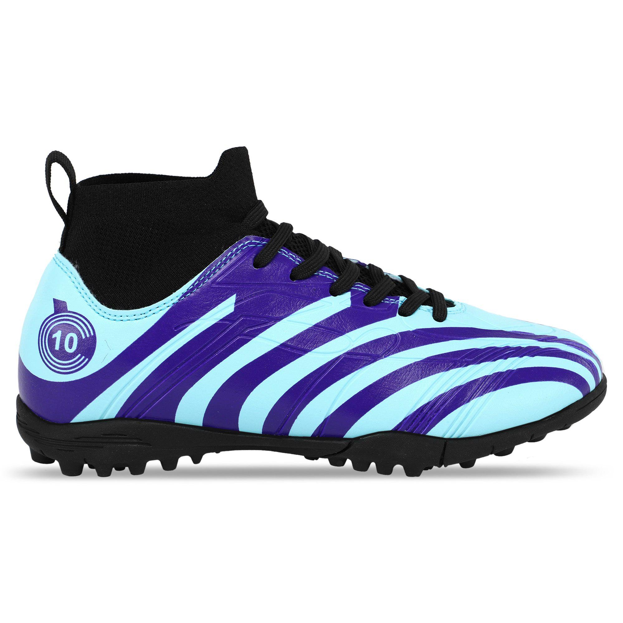 Сороконіжки футбольні LiJIN 8012-1-35-39-2 р. 37 Блакитний/Фіолетовий