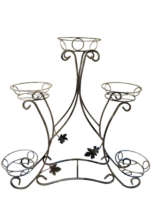 Держатель для цветов Хатинка Сани с патиной на 5 вазонов d 15 см (CNT00011774)