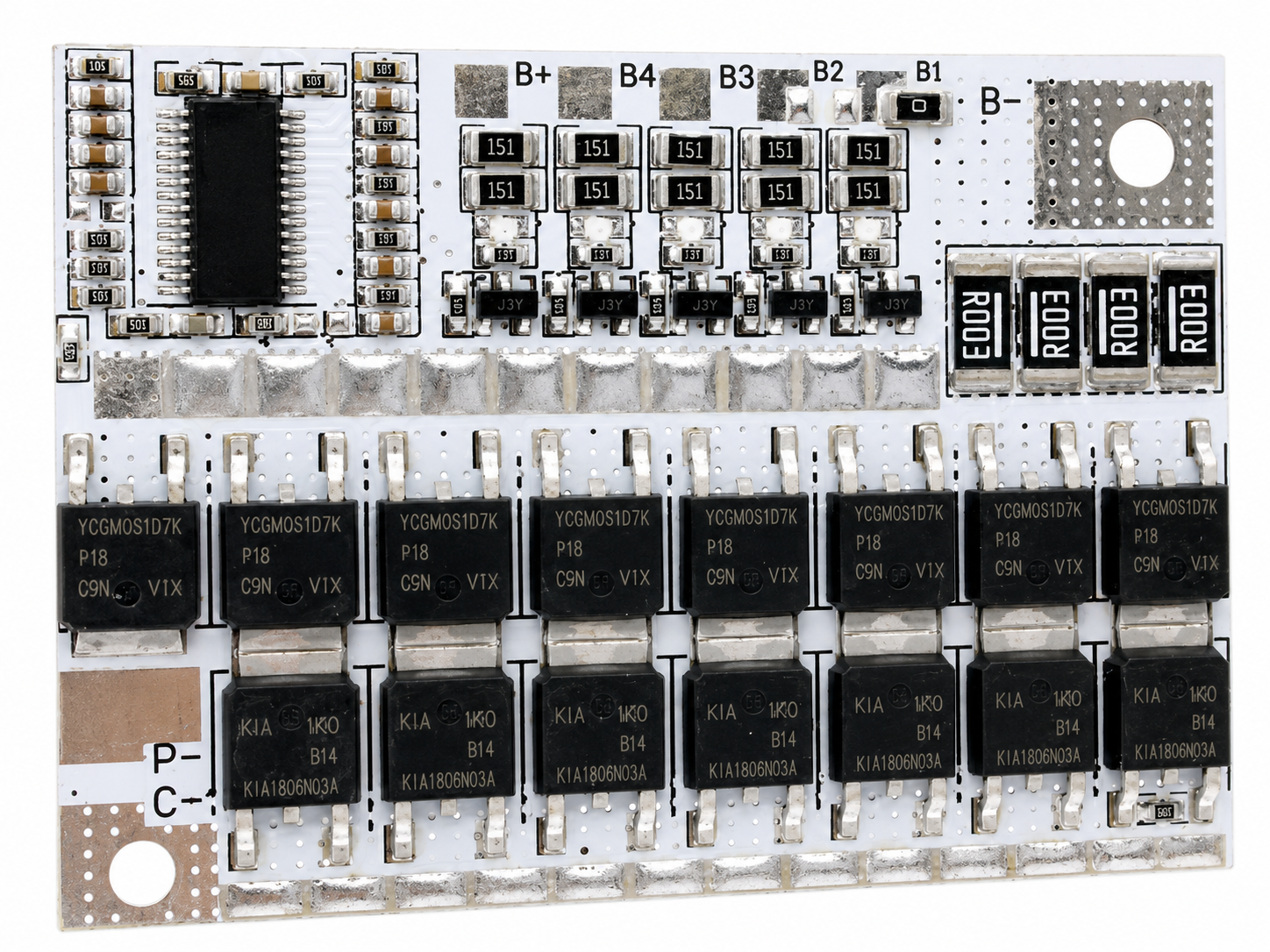 Плата защитная BMS заряда Li-ion аккумуляторов 4S 100A (1004-342-00)
