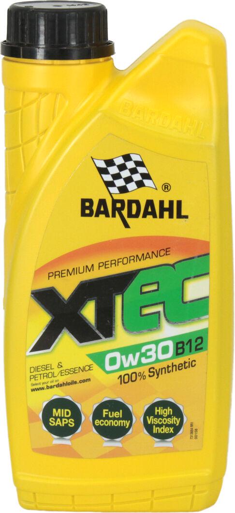 Моторне мастило бензин/дизель Bardahl 0W-30 XTEC B12 1 л (36841)
