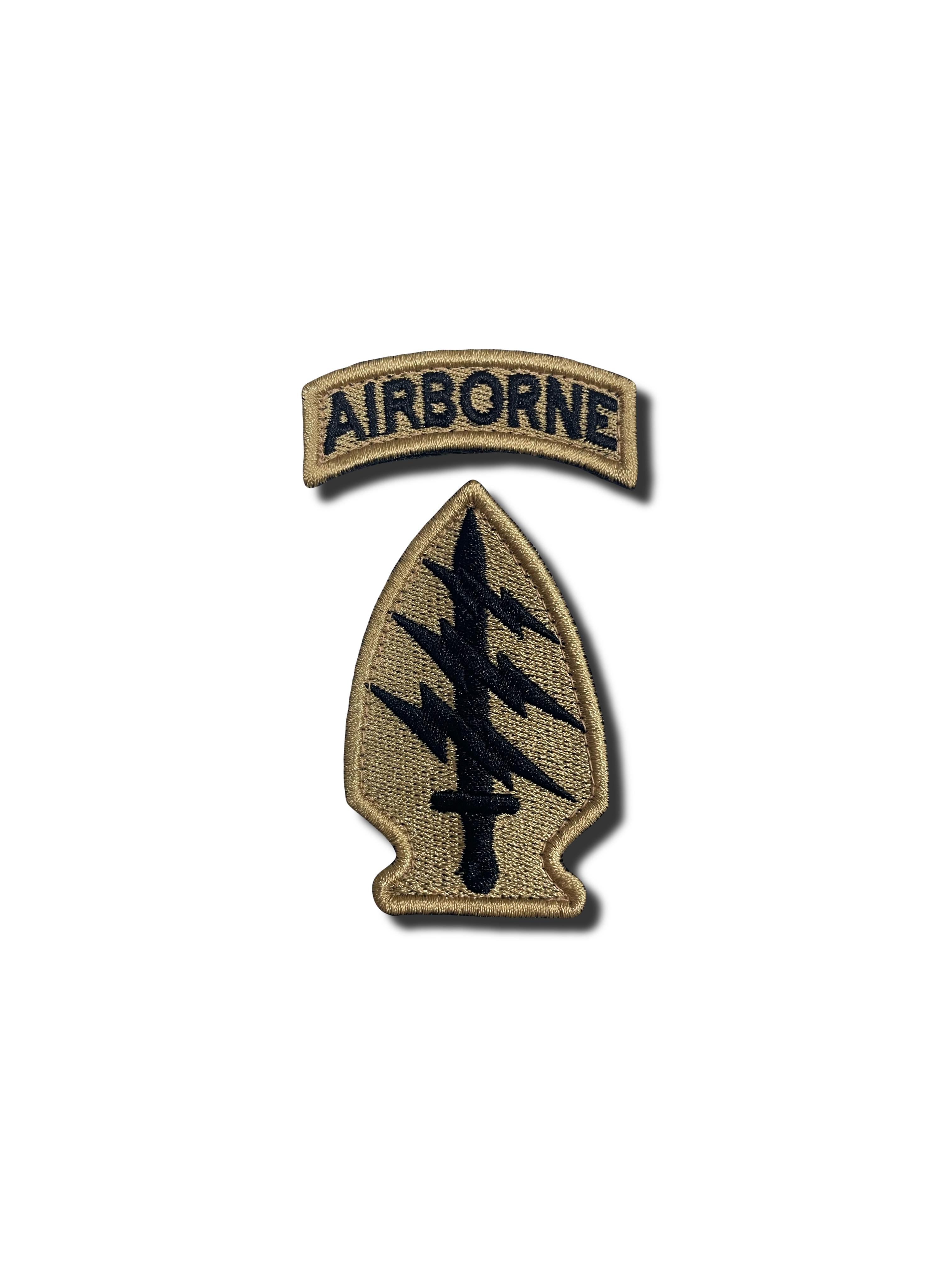 Шеврон Airborne на липучке Койот (12508)