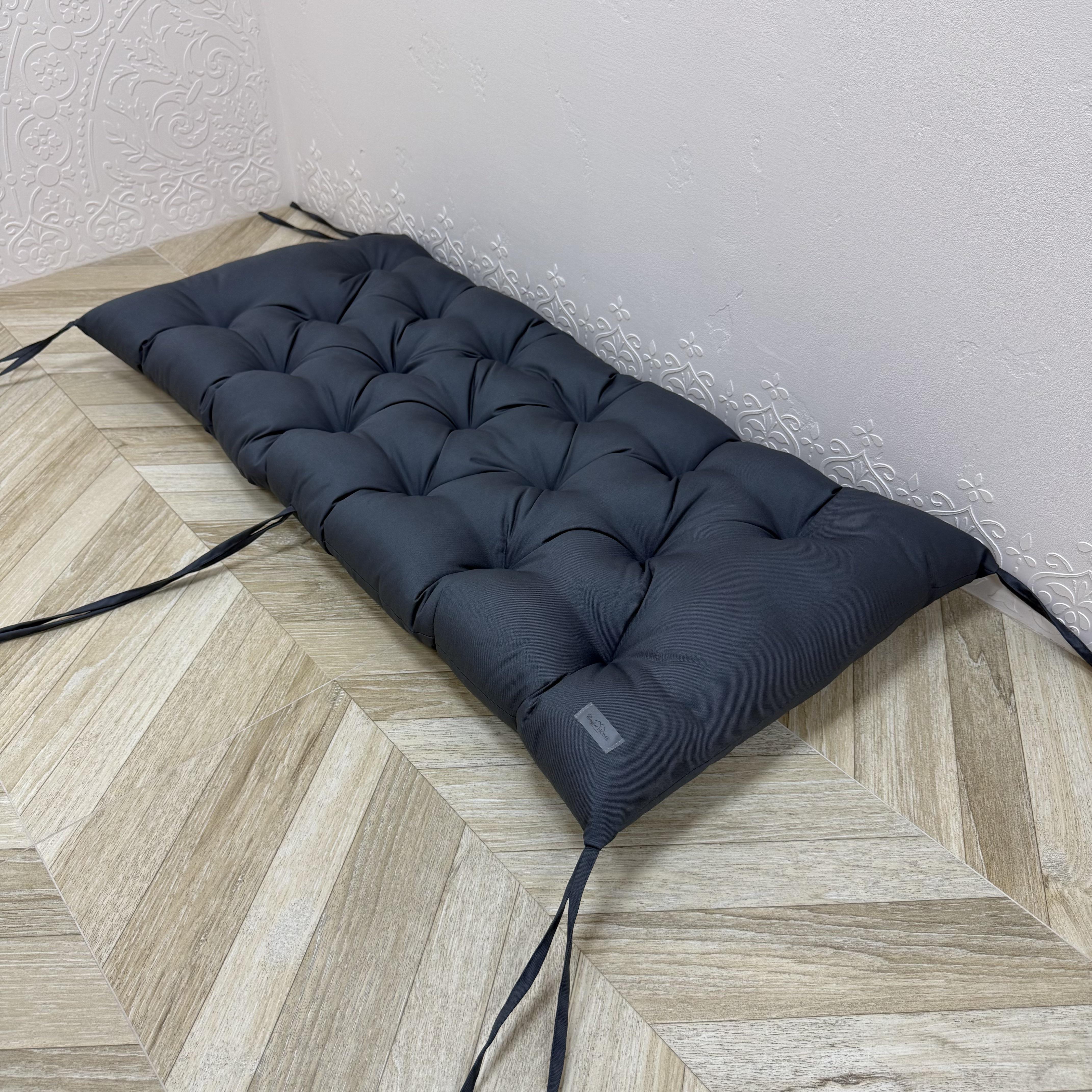 Подушка с каретной стяжкой Comfort Home Oxford на подоконники/каркасы/поддоны/садовую мебель 150х50 см