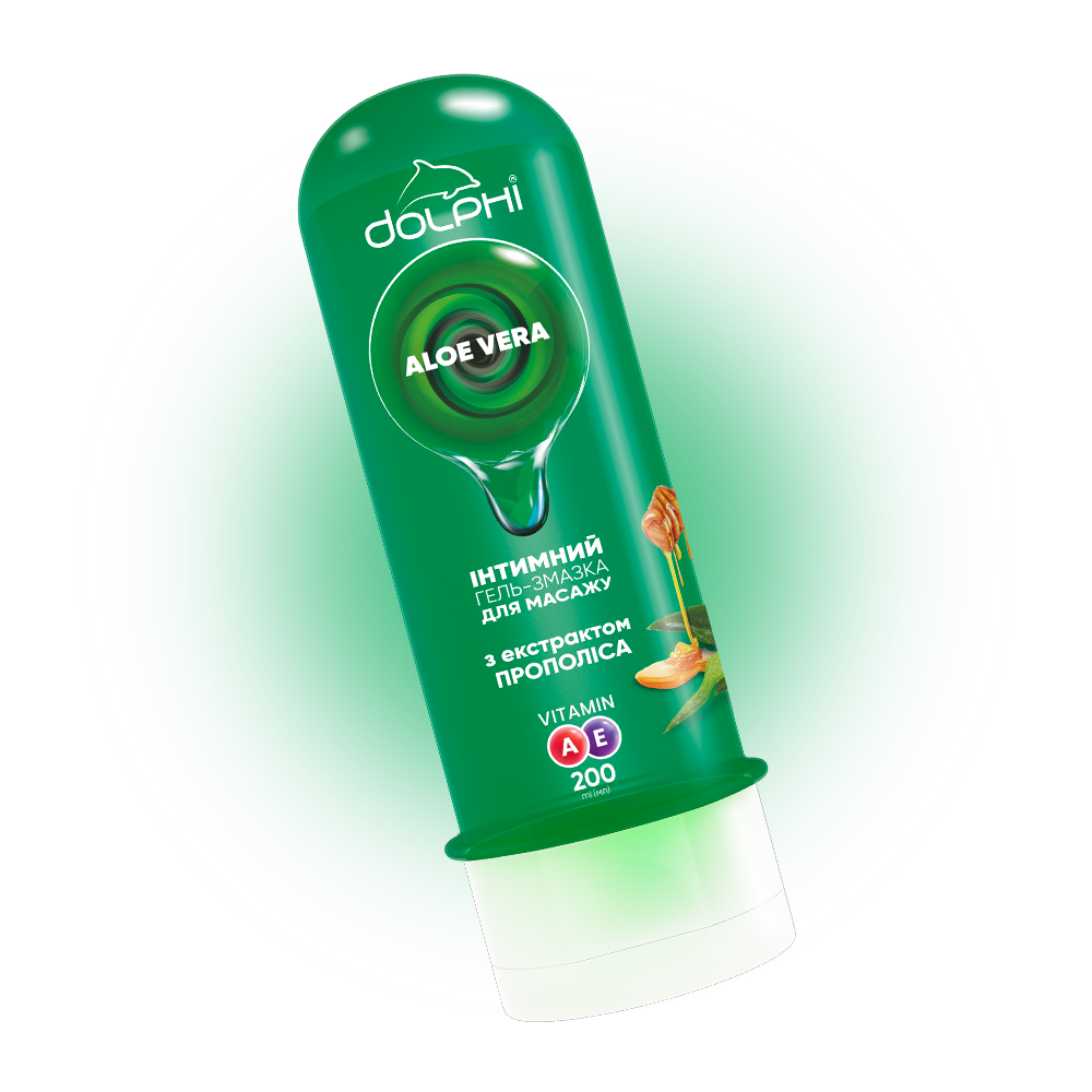 Лубрикант Dolphi Aloe Vera для массажа 200 мл (000006616)