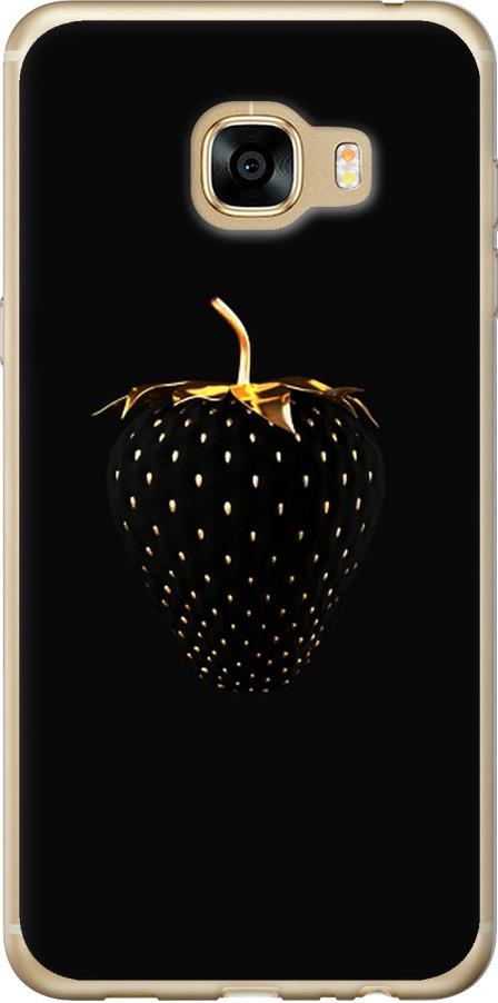 Чохол на Samsung Galaxy C5 C5000 Чорна полуниця (3585t-301-42517)
