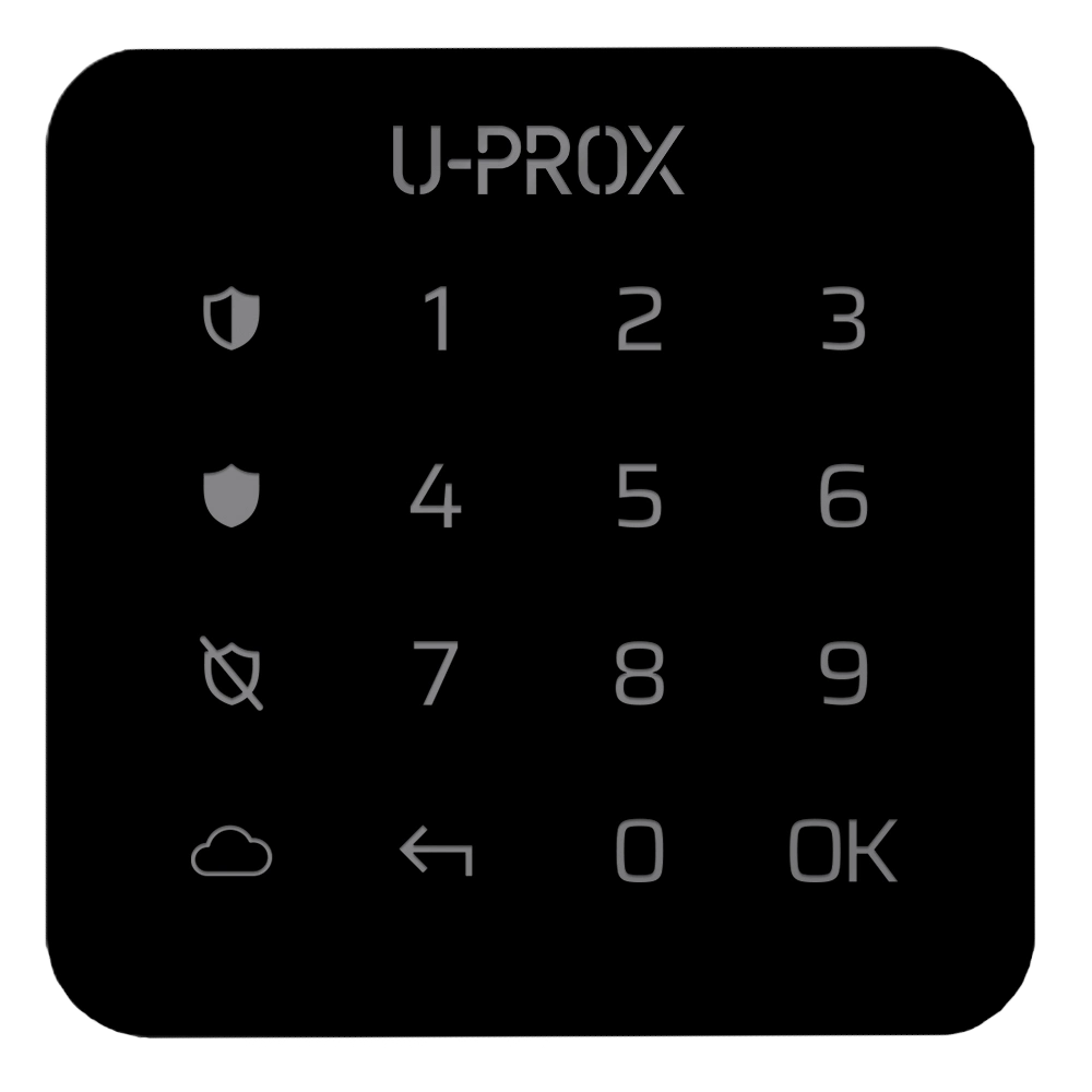 Клавиатура беспроводная U-Prox Keypad G1 сенсорная для одной группы Black (99-00013657)
